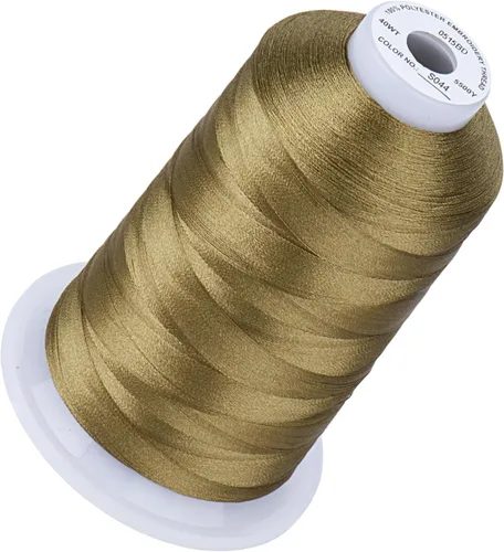 Vista 19 de Simthread 5500 yardas de hilo de bordar, 5000M de alto rendimiento 40WT 100% hilo de poliéster – 170+ colores vívidos, clasificado de alta velocidad