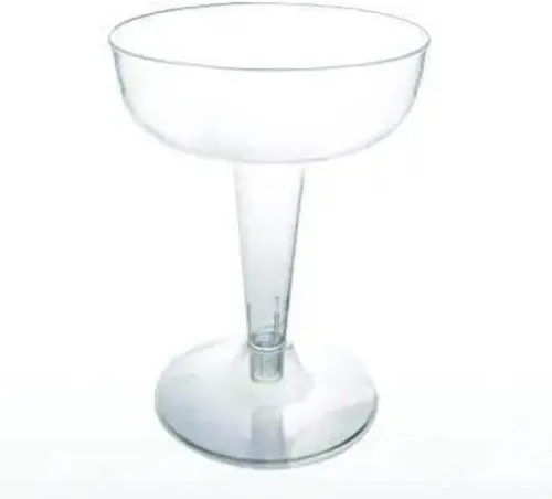 Vista 9 de Party Essentials copas de champán de plástico duro, de 4 onzas, dos unidades, Transparente