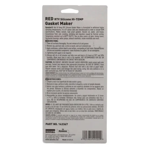 Vista 2 de 49202 - Máquina de juntas de silicona RTV de alta temperatura, 3 oz