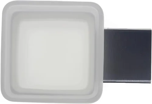 Vista 2 de QT Modern - Vaso para cepillo de dientes de baño, extremadamente elegante, hecho de acero inoxidable cepillado 304, resistente al agua y al óxido