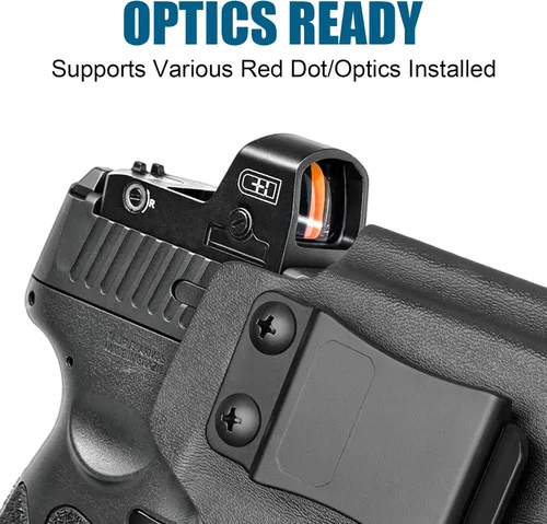 Vista 3 de IWB Kydex Holster for Taurus G3C/ G2C/ G3C Toro/ G2S/ PT111/ PT140 w/Olight Baldr S/Baldr Mini/Baldr RL Mini, Optic Cut, Adj. Retention & Cant