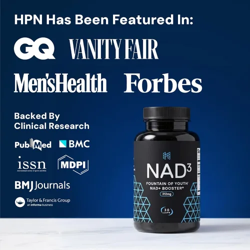 Vista 8 de HPN NAD+ Booster - Alternativa de ribósido de nicotinamida (NAD3) para hombres y mujeres Activador NRF2 antienvejecimiento, superior al NADH