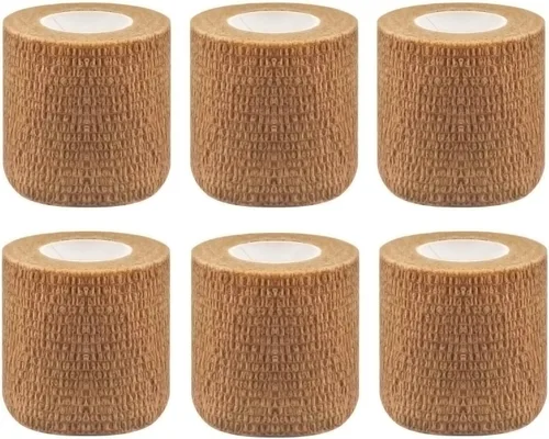 Vista 8 de HerMia 12 rollos de vendaje autoadhesivo de 1 pulgada, vendajes autoadhesivos para esguinces de hinchazón de muñeca y tobillo