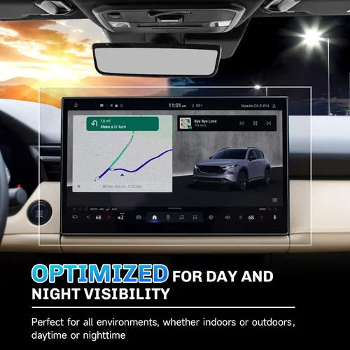 Vista 5 de SXCY Protector de pantalla mate antirreflejos para Mazda CX5 2026 [solo para Premium Plus 15.6 pulgadas, no para Basic 12.9 pulgadas] para Mazda CX5