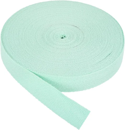 Vista 98 de PATIKIL Cinta de sarga de algodón de 1 pulgada, 50 yardas, cinta de algodón, cinta de encuadernación al bies, cinta de espiga para costura, Verde
