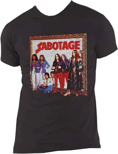 Vista 4 de Black Sabbath Hombre Sabotage (Back Print) Slim Fit T-shirt Negro, Negro