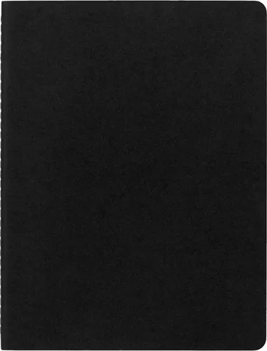 Vista 2 de Moleskine - Diario Cahier, cubierta blanda, grande (XL) con líneas, negro, 80 páginas (juego de 3)