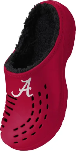 Vista 3 de FOCO Men's NCAA Sherpa Lined Big Logo Clog Marea carmesí de Alabama