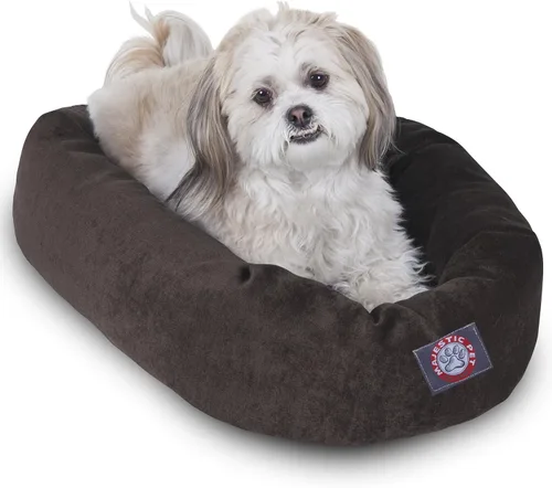 Vista 47 de Majestic Pet Villa - Cama para perros de espuma viscoelástica triturada de 32 pulgadas para perros de tamaño mediano, 32 x 23 x 7 pulgadas, cama