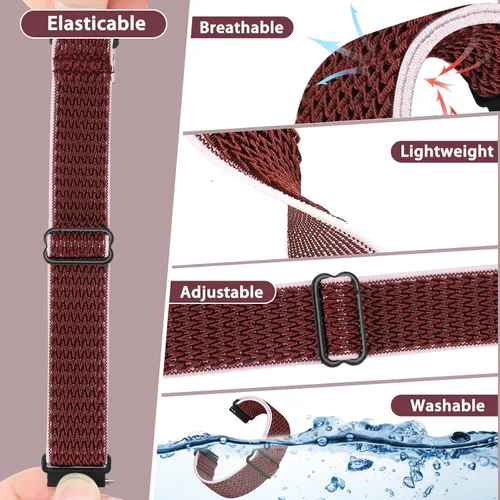 Vista 5 de Correa de reloj de liberación rápida - Elección de ancho - Correas de reloj de 18 mm, 19 mm, 20 mm, 22 mm, 24 mm, correas de nylon elásticas