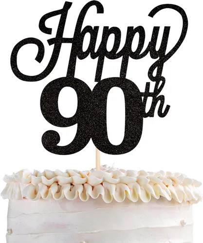 Vista 58 de 1 paquete de decoración para pastel de 12 años, purpurina negra número 12, doce cumpleaños, decoración para felicitaciones a 12 años de edad, 12