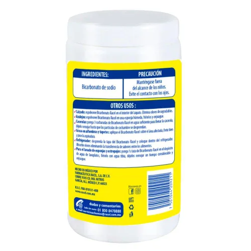 Vista 2 de Racel Bicarbonato de sodio puro 35.27 oz (1 kg)