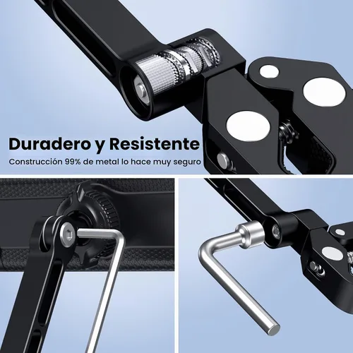 Vista 3 de CreaDream Soporte para iPad para soporte de micrófono, soporte de tableta