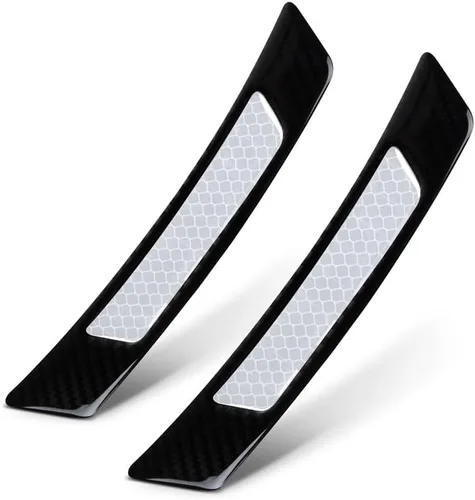 Vista 9 de TRUE LINE – Piezas de moldeo para parachoques de puerta, de fibra de carbono negro reflectante