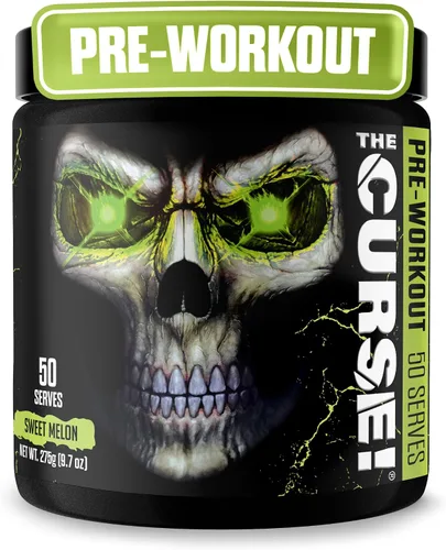 Vista 15 de JNX SPORTS The Curse! Polvo de preentrenamiento para hombres y mujeres, cafeína, beta-alanina, creatina, L-citrulina, 5 porciones, sabor a frambuesa