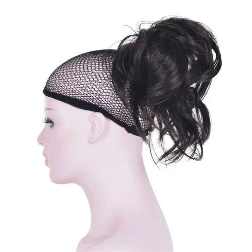 Vista 11 de Aimole Peluca de cabello sintético con clip y clip ajustable, extensiones cortas de cabello sintético (12TT26)