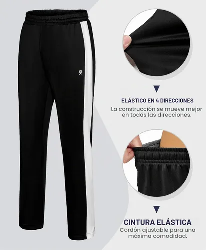 Vista 5 de Little Donkey Andy Conjunto deportivo de 2 piezas para mujer Negro