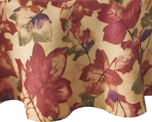Vista 8 de Elrene Home Fashions - Mantel estampado de festival de cosecha de otoño, 52 x 52 pulgadas, cuadrado