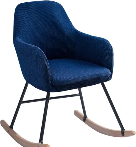 Vista 9 de Fundas elásticas para mecedoras con brazos y respaldo alto, para sala de estar, muebles del hogar, dormitorio, relajación, protector de silla