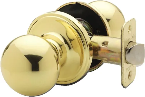 Vista 5 de Copper Creek BK2030PB - Pomo de puerta de bola, función de privacidad, 1 paquete, latón pulido y perilla de puerta de bola BK2020PB, función