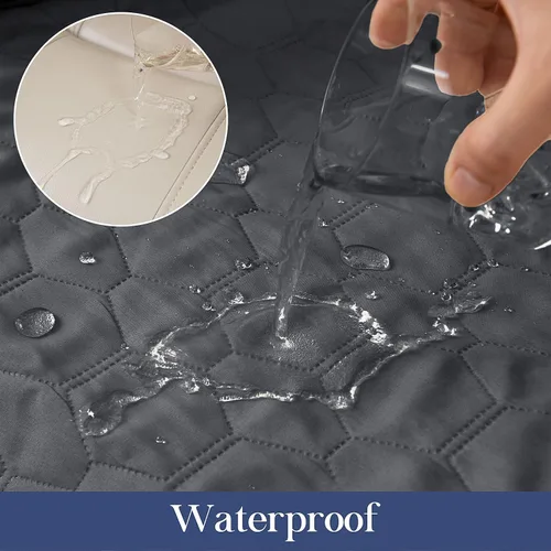 Vista 4 de Funda impermeable para sofá reclinable, funda antideslizante para silla reclinable, protector de muebles, funda de sofá lavable para perros y niños