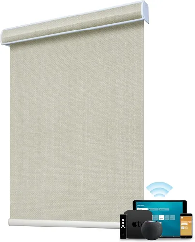 Vista 42 de SmartWings Persianas enrollables con cable duro PoE 100% opacas, muestra de tela