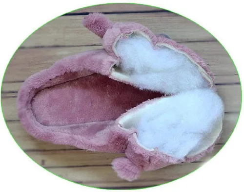 Vista 4 de LANFIRE Zapatillas de algodón para adultos y niños, zapatillas de hipopótamo, pantuflas para el hogar, pantuflas de felpa para animales