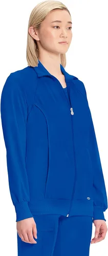 Vista 89 de Infinity by Cherokee 2391A - Chaquetas médicas con cremallera frontal para mujer, tela elástica en 4 direcciones