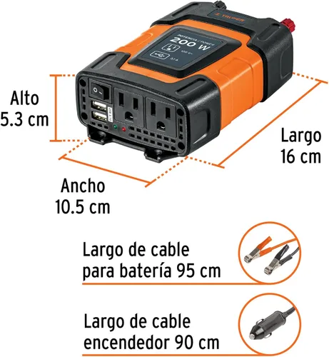 Vista 3 de Inversor de potencia de 200 W