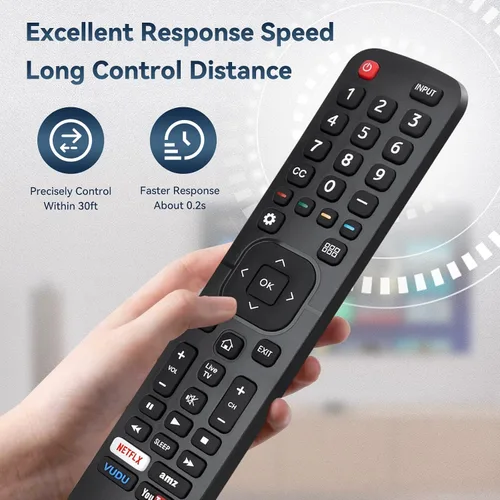 Vista 5 de Nuevo reemplazo universal Sharp aquos TV Control remoto EN2A27 compatible con Sharp Hisense Control remoto LCD LED HDTV Smart TV Control remoto