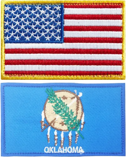 Vista 11 de stidsds Paquete de 2 parches bordados con la bandera de Estados Unidos de Alabama Alabama, bandera de Estados Unidos, bandera de Estados Unidos