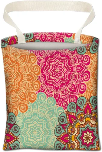 Vista 10 de Basurero para automóvil, organizador colgante y bolsa de almacenamiento, papelera para vehículo, viajes, camping, tablero de ajedrez negro y rojo