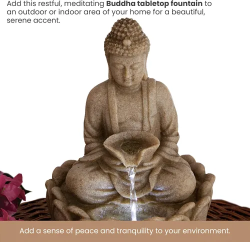 Vista 3 de Bits y piezas – Fuente de interior BUDA – Fuente de agua Zen de mesa