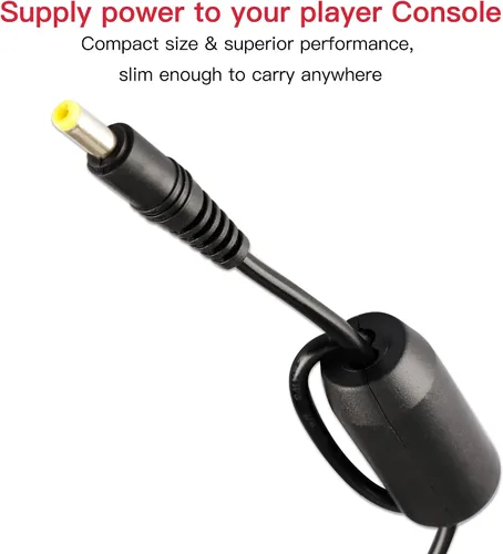 Vista 6 de Fuente de alimentación para PS2 adaptador de CA cable de carga para consola Sony Playstation 2 PS2 Slim AC 70000