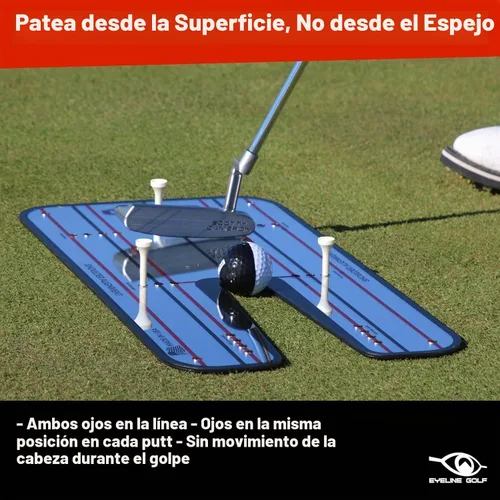 Vista 5 de Genuine EyeLine Golf Alignment Putting Mirror - Top Training Aid on the PGA Tour - See Rapid Improvement - Helps Beginner, Junior, and Scratch