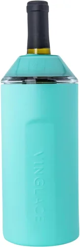 Vista 9 de Vinglacé Enfriador de Botella de Vino - Aislador de Champán Portátil - Funda de Enfriador de Vino de Acero Inoxidable - Mantiene el Vino Frío