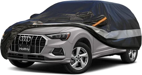 Vista 11 de Funda para automóvil SUV de ajuste personalizado para BMW X1/iX1 2009-2025, 100% impermeable, transpirable, para exteriores, protección contra