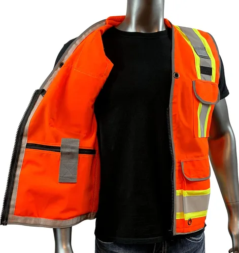 Vista 5 de VERO1992 Class 2 Heavy Woven Two Tone Engineer Hi Viz