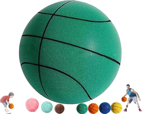 Vista 12 de Baloncesto silencioso, balón silencioso para interiores, baloncesto silencioso con asas, baloncesto de espuma silenciosa, baloncesto silencioso