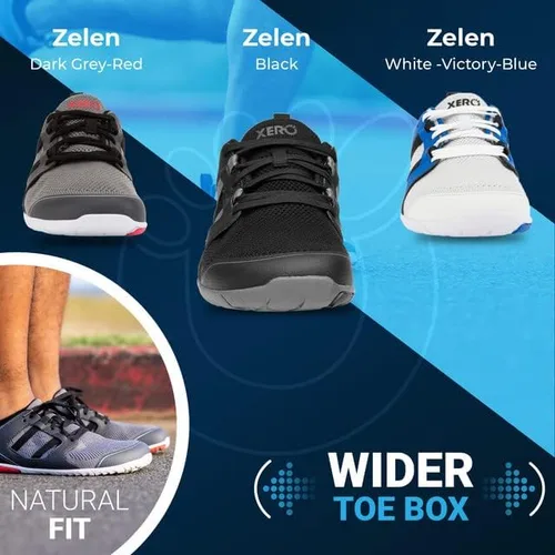 Vista 5 de Xero Shoes Zelen Zero Drop - Tenis de correr para hombre con plantilla extraíble