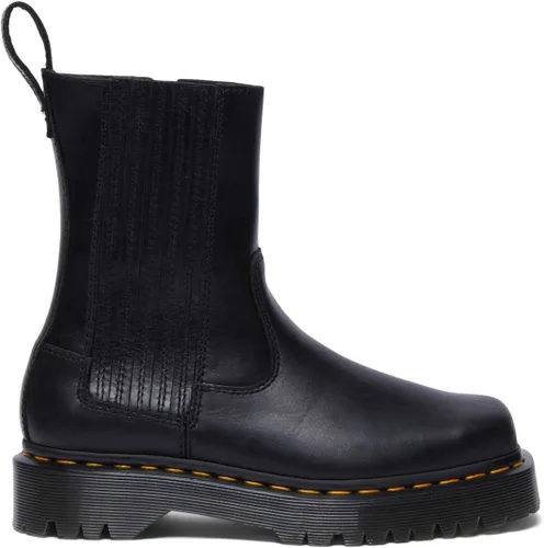 Vista 4 de Dr. Martens Botas Amaayah Lo de Cuero Bex de Tirón para Mujer