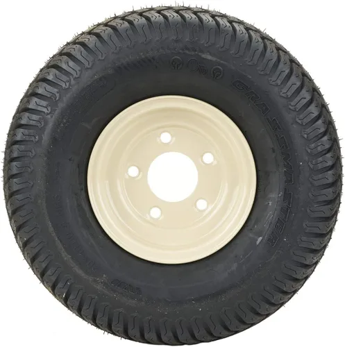 Vista 4 de Grasshopper Neumático de césped de 20 x 10-8 con rueda, proporciona un excelente rendimiento general en áreas de corte niveladas, ideal para césped