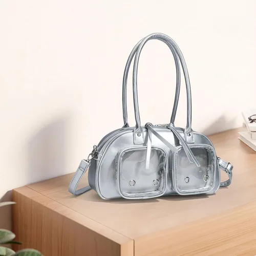 Vista 4 de Women Shoulder Bag Elegant Large Capacity Zipper Closure Ladies Shoulder Purse