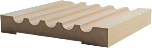 Vista 3 de EWCA49 Estriado 5-1/8" Ancho x 3/4" Carcasa Sin Terminar, Cereza, 42