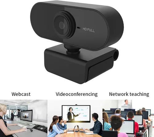Vista 5 de CiCiglow Cámara de computadora 1080P con micrófono, cámara web USB para computadora portátil, cámara web de transmisión con micrófono, cámara web