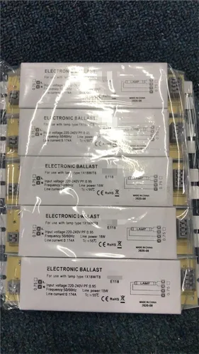 Vista 5 de Wide Voltage Fluorescent Lamp Tube Ballast 1X18 T8 Electronic Ballast T9 12v Electronic Ballast for Uv Circlen Lamp Choke(1 18w-1 18w,1 18W)