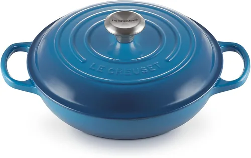 Vista 39 de Le Creuset Signature - Sartén de hierro fundido esmaltada con mango de hierro, 3,5 qt., alcachofa