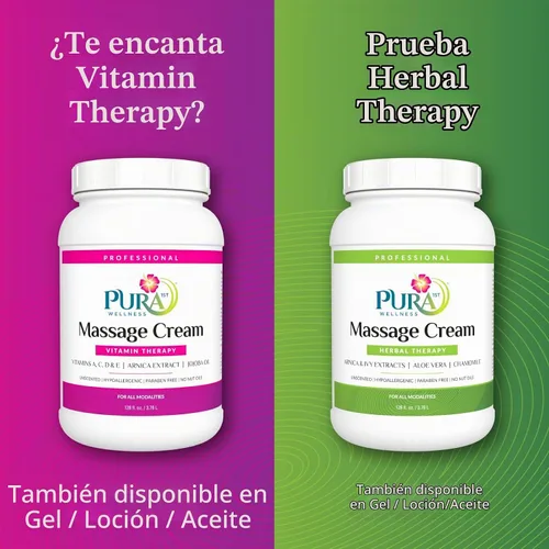 Vista 6 de Vitamin Therapy - Crema de masaje de 1 galón, vitamina E, profesional, terapia de masaje, tejido profundo, sin perfume, hipoalergénico, ingredientes