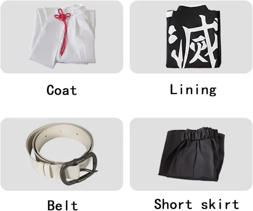Vista 4 de LOHOU Disfraz de kimono de anime para cosplay, Demon Slayer-Tsuyuri Kanawo