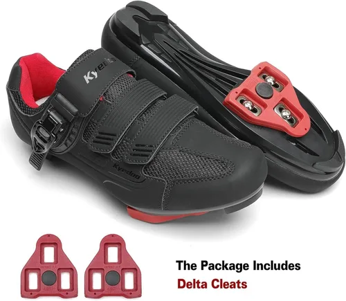 Vista 3 de Zapatos de ciclismo unisex compatibles con Peloton zapatos de bicicleta con clip para interiores Peleton bicicleta de carretera, ciclismo, carreras